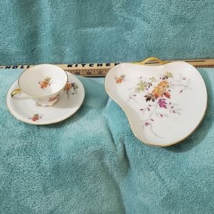 Vintage Chalfonte Indian Summer Dinnerware 1 Tea Cup, 1 Saucer & 1 Relish  Dish